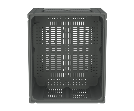 Большой контейнер 1200x1000x780 мм iBOX c перфорированными стенками и дном, на полозьях
